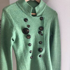 Casch green wool jacket